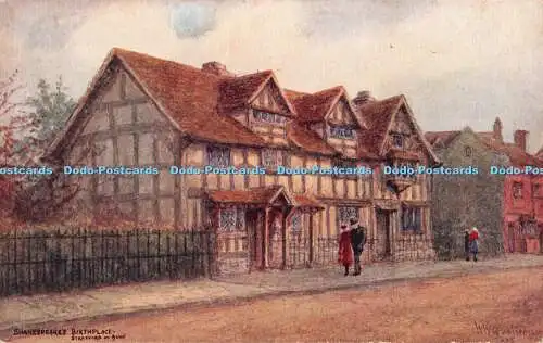 R364489 Shakespeares Geburtsort Stratford auf Avon 2959 Aquarellzeichnung von W