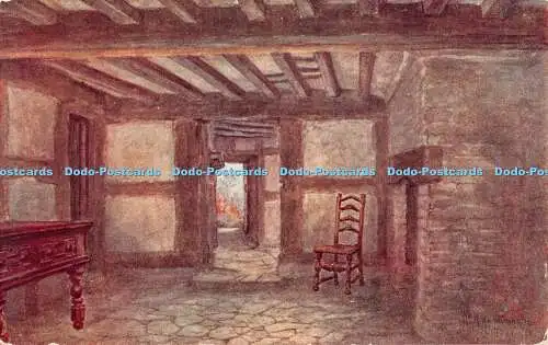 R364494 Shakespeares Geburtshaus Zimmer mit Blick auf Garten 664 Aquarellzeichnung von W