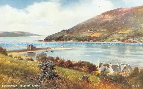 R364517 Lochranza Isle of Arran Valentine Art Farbe 1242 V Stil Brian Gerald