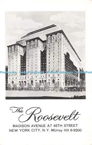 R361311 The Roosevelt Madison Avenue at 46th Street New York City N Y