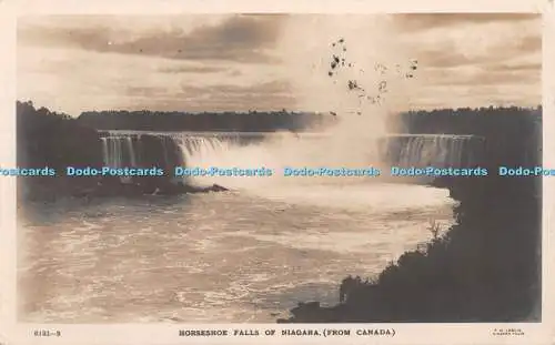 R366051 Hufeisenfälle von Niagara aus Kanada F H Leslie 1917