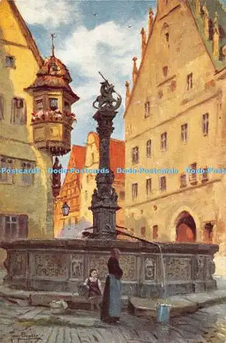 R363218 C A Rothenburg o d Tauber Herterich Brunnen Nr 7