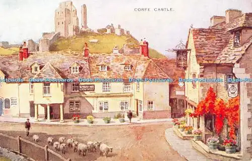 R364578 Corfe Castle Valentine Art Farbe E B H