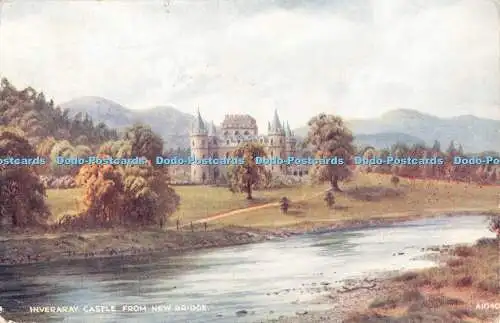 R364579 Inveraray Castle From New Bridge Valentine Art Farbe Edward H Thompson