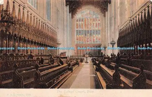 R364608 Eton The College Chapel F G O Stuart Postkarte 1907