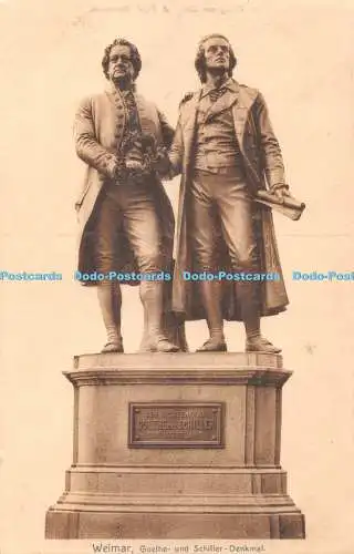 R361404 Weimar Goethe und Schiller Denkmal 506 Zedler und Vogel