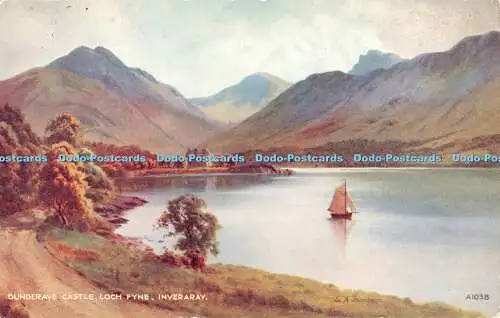 R364617 Inveraray Dunderave Castle Loch Fyne Valentine Art Farbe Edward H Thomp