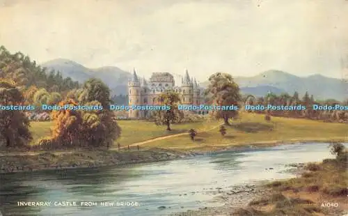 R364618 Inveraray Castle From New Bridge Valentine Art Farbe Edward H Thompson