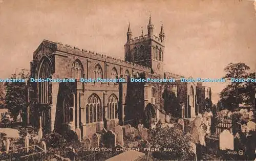 R364689 Crediton Kirche aus S W S T Berry Postkarte