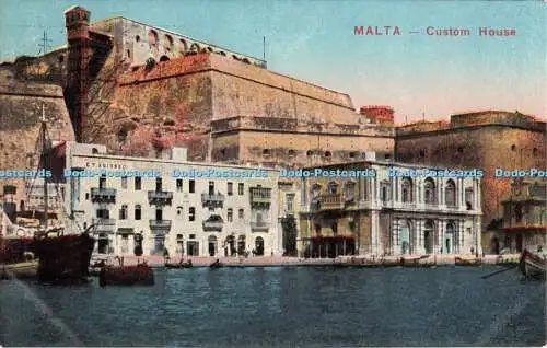 R366194 Malta Custom House Vistato dall Ufficio Revisione N 132 1917