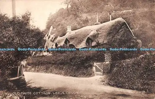 R364691 Lee N Devon Old Maids Cottage Valentine Sepiatype Serie