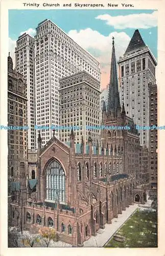 R361486 Trinity Church and Skyscrapers New York W 10