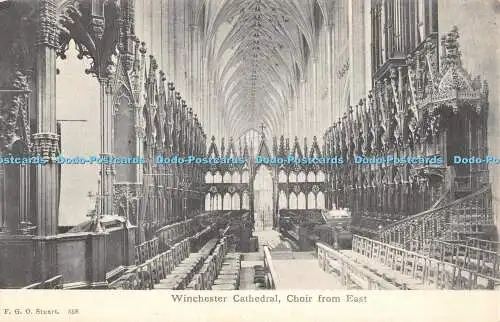 R364697 Winchester Cathedral Choir From West F G O Stuart