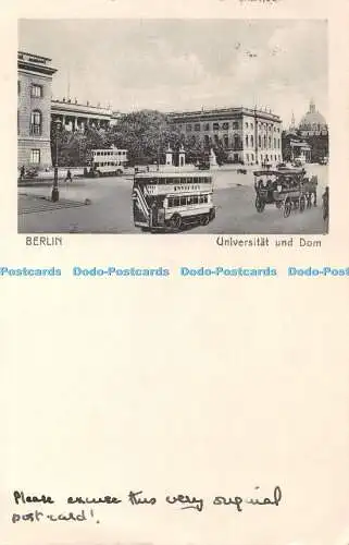 R361491 Berlin Universität und Dom L W B Lichtdruck Extra Nr 180