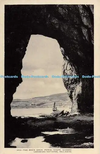 R363368 4313 The Rock Arch Perce Gaspe Quebec Canadian National Railways S J Hay