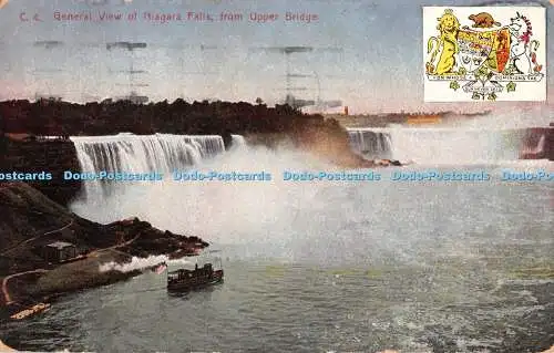 R366248 Gesamtansicht der Niagarafälle von der Upper Bridge F H Leslie 1929