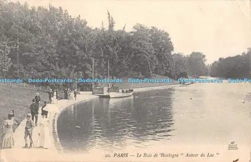 R364740 Paris Le Bois de Boulogne Autour du Lac Edition Unic Paris Dokumente H P