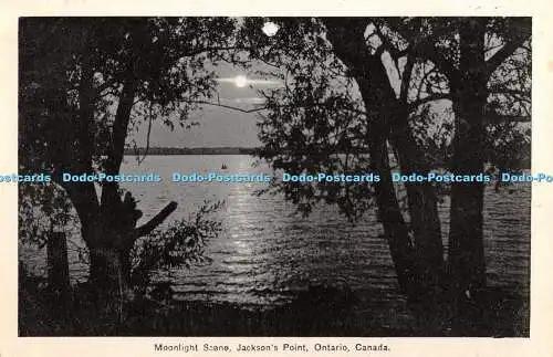 R366258 Kanada Ontario Jackson Point Mondschein Szene J E Evans Foto Tex 1934