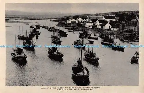 R366263 Quebec Gaspe Canadian National Railway Fishing Fleet at Barachois S J Ha