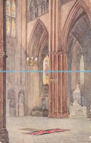 R361572 Inschrift in Westminster Abbey britischer Krieger, der im Großen W fiel