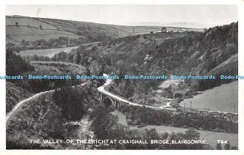 R364792 Blairgowrie The Valley of the Ericht at Craighall Bridge J B White The B