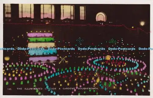 R364798 Bournemouth Die beleuchtete Kaskade und Gärten Postkarte