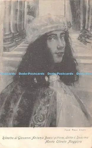 R361612 Stab Falb Siena Ritratto di Giovanni Antonio Bazzi pittore detto il Sodo
