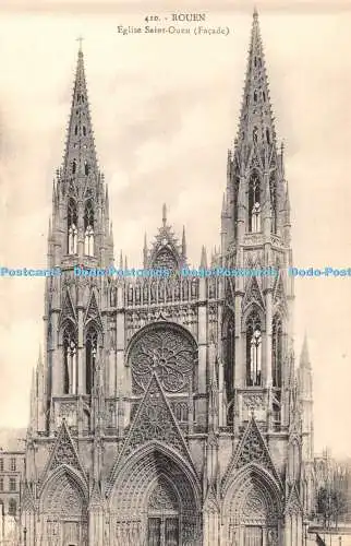 R361621 410 Rouen Eglise Saint Ouen Fassade La Cigogne