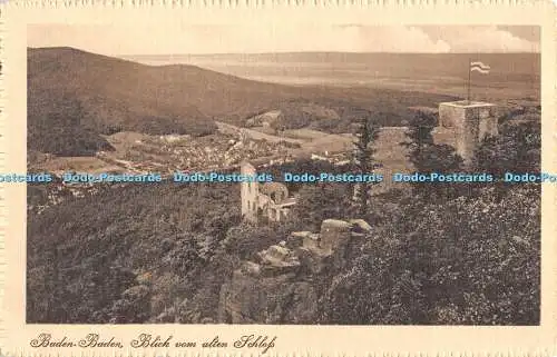 R366357 Baden Baden Blick vom alten Schloss Eigentum Gebr Metz