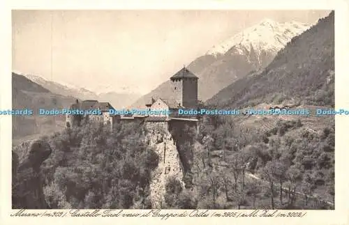 R366392 Meran Castello Tirol verso il Ortles M Ziel Grafia Sezione Edizione d A