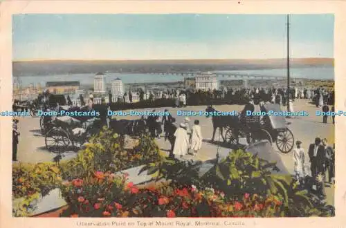 R366418 Canada Montreal Observation Point on Top of Mount Royal Photogelatine En