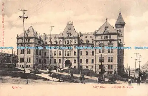 R366425 Quebec City Hall L Hotel de Ville Montreal Import Co No 10