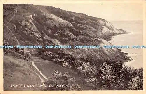 R363576 Fairlight Glen von West Hastings Postkarte