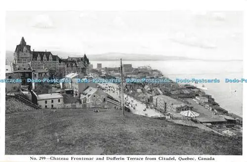 R366431 Kanada Quebec Chateau Frontenac und Dufferin Terrasse von Citadel Novelt