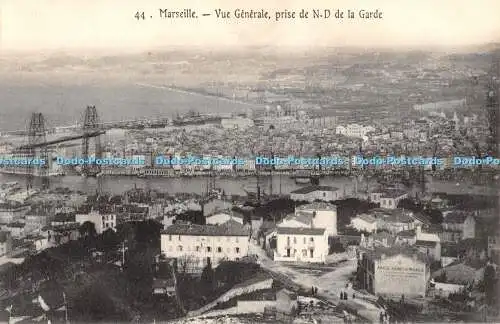 R363585 Marseille 44 Vue Generale prise de N D de la Garde Carte Postale