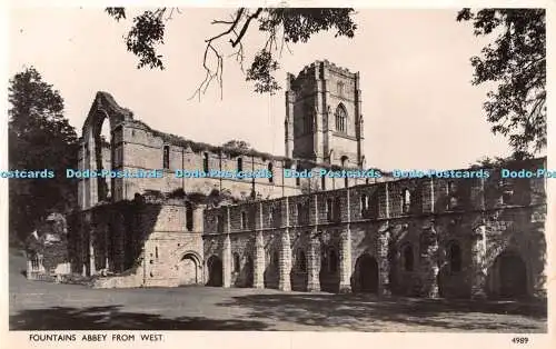 R363590 Fountains Abbey From West 4989 veröffentlicht für die Herren H Stainton of Harrog