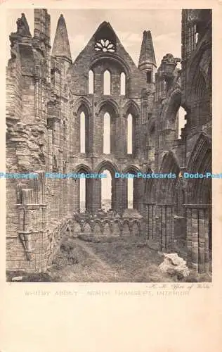 R361728 7 Whitby Abbey North Transept Interior H M Office of Works Fotogravur