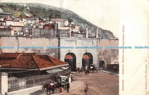 R366464 Gibraltar Moorish Market and Casemates Gates J Ferrary u Co E Schreiber