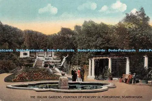 R364953 Scarborough The Italian Gardens Fountain of Mercury in Foreground J Ashw