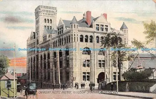 R366482 Montreal Windsor Station Canadian Pacific Railway European Post Card Co