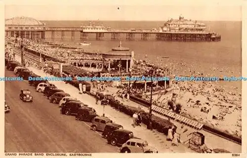 R364972 Eastbourne Grand Parade Band Enclosure Norman S and E Photogravure