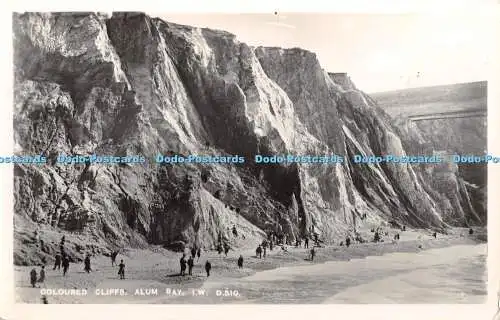 R364975 Coloured Cliffs Alum Bay I W Dean The Bay Series RP 1951