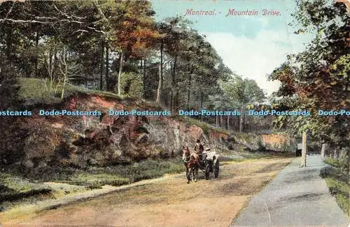 R366498 Montreal Mountain Drive Illustrated Post Card Co No 1129 1911