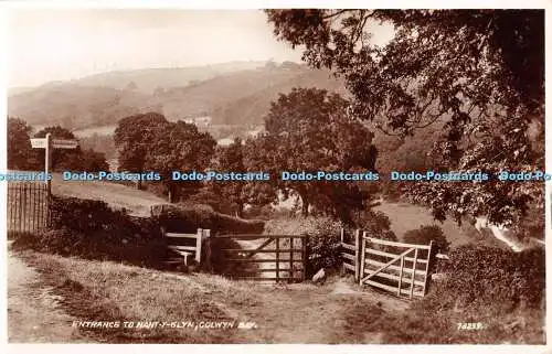 R363649 Eingang zu Nant Glyn Colwyn Bay 78239 Valentine and Sons RP 1953