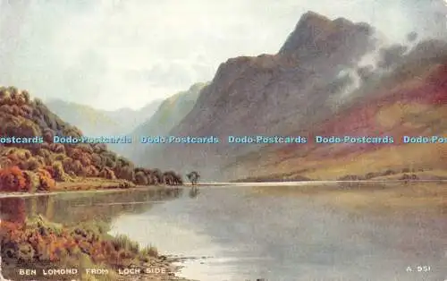 R364979 Ben Lomond von Loch Side Valentine Art Farbe Edward H Thompson