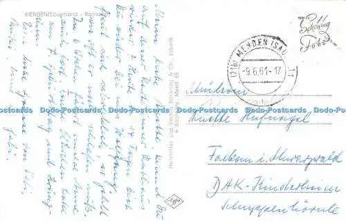 R361783 Menden Sauerland Rathaus Schoning AQFA 1961