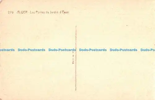 R365018 Alger Les Portes du Jardin d Essai Edit A F