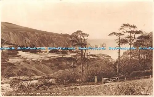 R363691 Alum Bay And The Needles I W 222 J Arthur Dixon A Monochrome Photogravur