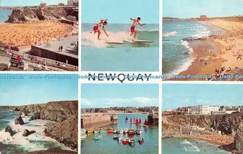 R365036 Newquay Rocks Sea Beach J Salmon Cameracolour Multi View 1970