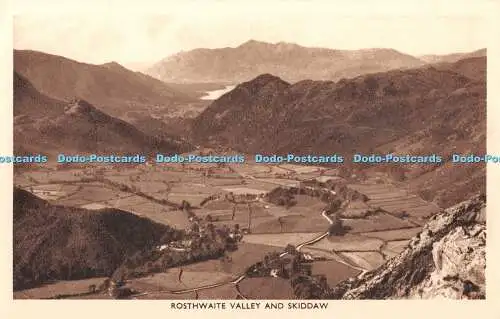 R363722 Rosthwaite Valley And Skiddaw G P Abraham